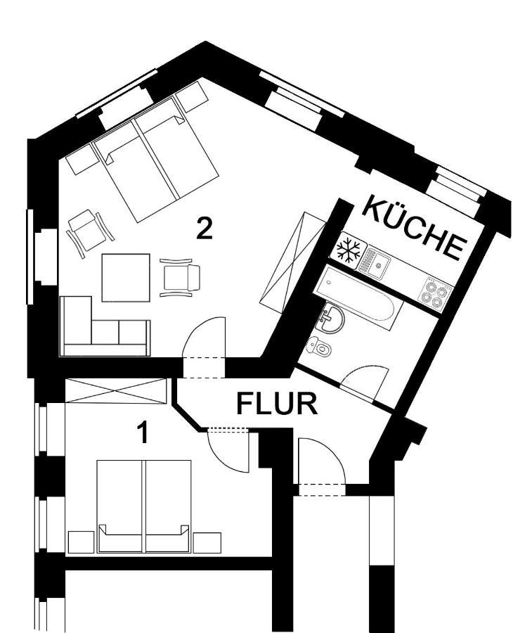 Apartment Eva Chemnitz Extérieur photo